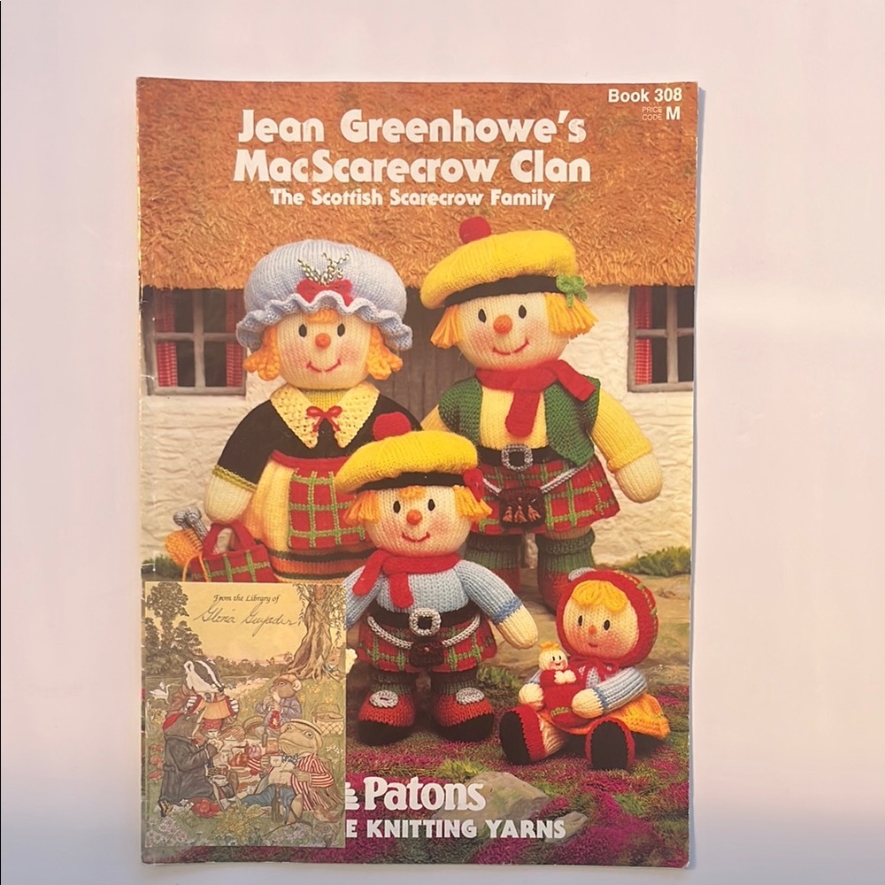 Jean Greenhowe's MacScarecrow Clan Knitting Pattern Book 1991 Vintage Scotland